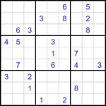 Судоку 9х9 #1779 трудный