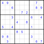Судоку 9х9 #1785 трудный
