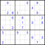 Судоку 9х9 #1790 трудный