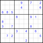 Судоку 9х9 #1734 очень трудный