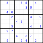 Судоку 9х9 #1741 очень трудный