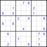 Судоку 9х9 #1755 очень трудный