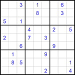 Судоку 9х9 #1759 очень трудный