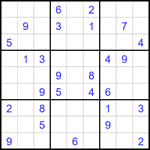 Судоку 9х9 #1760 очень трудный