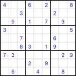 Судоку 9х9 #1762 очень трудный