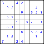 Судоку 9х9 #1769 очень трудный