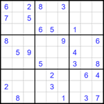 Судоку 9х9 #1770 очень трудный