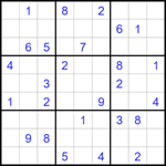 Судоку 9х9 #1774 очень трудный