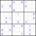 Судоку 9х9 #1782 очень трудный
