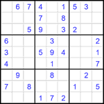 Судоку 9х9 #1822 легкий