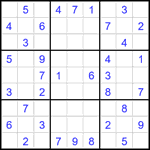 Судоку 9х9 #1823 легкий