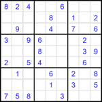 Судоку 9х9 #1829 легкий