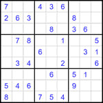 Судоку 9х9 #1830 легкий