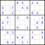 Судоку 9х9 #1831 легкий