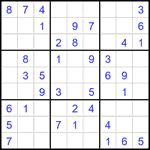 Судоку 9х9 #1832 легкий