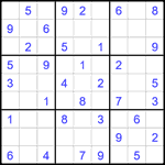 Судоку 9х9 #1838 легкий