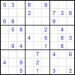 Судоку 9х9 #1839 легкий