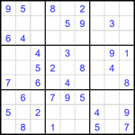 Судоку 9х9 #1841 легкий
