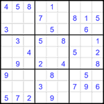 Судоку 9х9 #1846 легкий