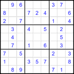 Судоку 9х9 #1847 легкий