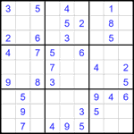 Судоку 9х9 #1848 легкий