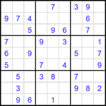 Судоку 9х9 #1849 легкий