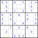 Судоку 9х9 #1851 легкий