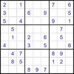 Судоку 9х9 #1854 легкий
