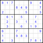 Судоку 9х9 #1855 легкий