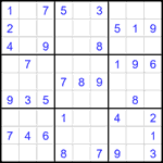 Судоку 9х9 #1856 легкий