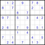 Судоку 9х9 #1857 легкий