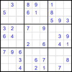 Судоку 9х9 #1859 легкий