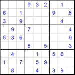 Судоку 9х9 #1860 легкий