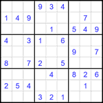 Судоку 9х9 #1862 легкий