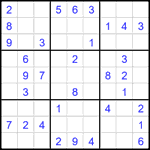 Судоку 9х9 #1864 легкий