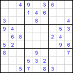 Судоку 9х9 #1867 легкий