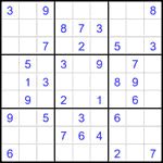 Судоку 9х9 #1868 легкий