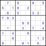 Судоку 9х9 #1869 легкий