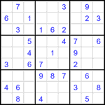 Судоку 9х9 #1870 легкий
