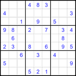 Судоку 9х9 #1791 средний
