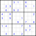 Судоку 9х9 #1792 средний