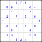 Судоку 9х9 #1797 средний