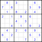 Судоку 9х9 #1798 средний