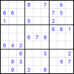 Судоку 9х9 #1799 средний