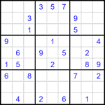 Судоку 9х9 #1800 средний