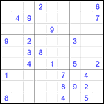 Судоку 9х9 #1801 средний