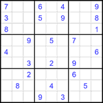 Судоку 9х9 #1805 средний