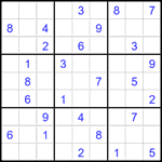 Судоку 9х9 #1808 средний
