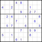 Судоку 9х9 #1810 средний