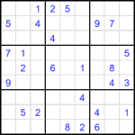 Судоку 9х9 #1812 средний